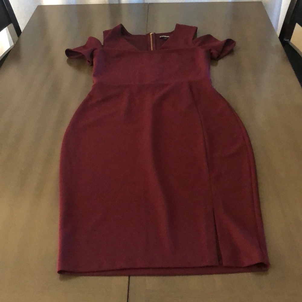 Express Maroon Dress